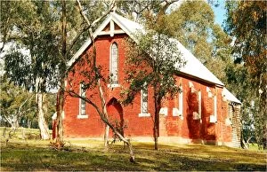 Buildings and Architecture Puzzles Collection: A country church near Dalesford, Central Victoria