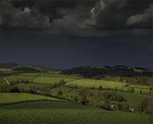 The countryside near the village of Alton Pancras, in the spring, Dorset, England, United Kingdom