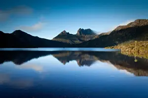 Cradle Mountain reflected in Dove Lake