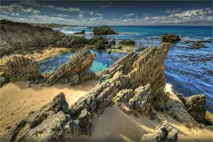 The Crags, an unusual coastal area near Port Fairy, Victoria, Australia