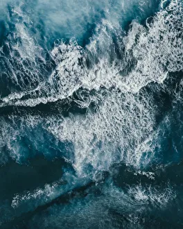 Crashing waves of the Southern Ocean photographed by drone, Esperance, Australia Crashing waves of the Southern Ocean photographed by drone, Esperance, Australia
