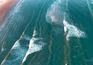 Vicki Smith Australian Landscape Photography Prints: crystal clear waters with swimmers as seen from above