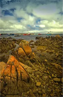 Fishing Industry Prints: Currie harbour view, King Island, Bass Strait, Tasmania