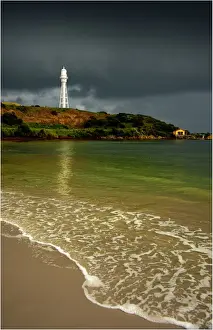 The Currie Lighthouse on King Island Tasmania, sent out from England and built in pieces from iron and steel
