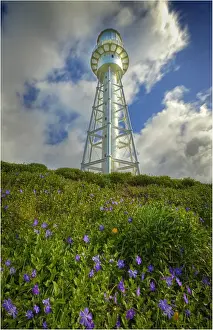 The Currie Lighthouse on King Island Tasmania, sent out from England and built in pieces from iron and steel