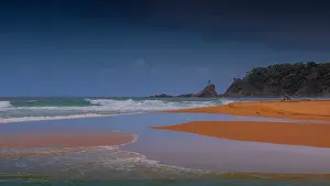 Cuttagee lake and shoreline, South coastline of NSW, Australia