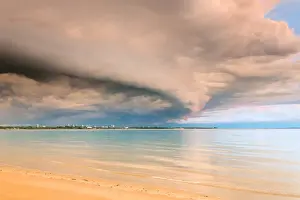 Darwin Australia Prints: Darwin city under storm cloud