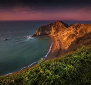 English Landscape And Panorama Views By Southern Lightscapes Prints: Dawn on the Jurassic coastline, Dorset, England, UK