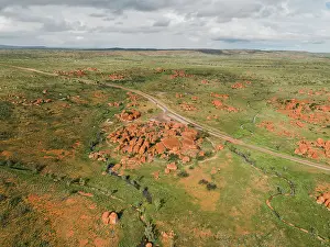 The Devils Marbles as seen from above, Northern Territory, Australia