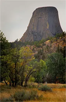 Wyoming Prints: Devils monument Wyoming United States