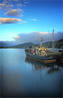 Fishing Industry Prints: Dover, a small fishing village in the south of Tasmania