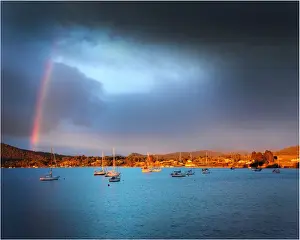 Fishing Industry Prints: Dover, a small fishing village in the south of Tasmania
