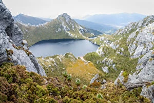 Kerry Whitworth Photography Collection: Dramatic Lake Oberon in Western Arthurs Tasmania