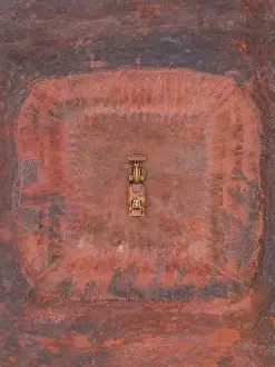 Drone image looking down on a mining vehicle, South Australia, Australia