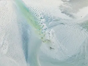 Images Dated 2024: Drone photo showing sand patterns in an estuary at low tide, Western Australia, Australia