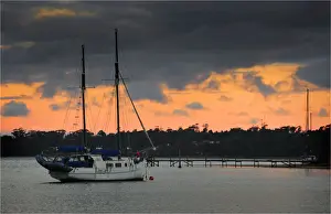 Dusk on the Georges River Estuary, east coast of Tasmania