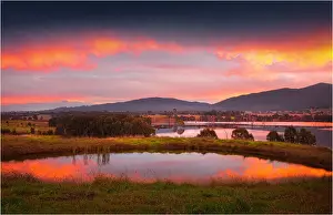 Dusk reflections at Lake Nillahcootie, central Victoria