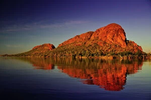 Images Dated 10th April 2015: Elephant Rock and Ord River, Kununurra