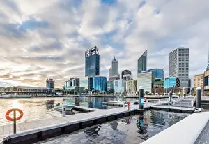 Downtown District Prints: Elizabeth Quay, Perth, Western Australia / Australia