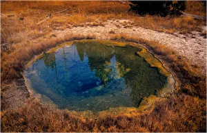 Wyoming Prints: Emerald pool Yellowstone National Park, Wyoming, United States