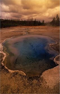 Images Dated 29th July 2013: Emerald pool Yellowstone National Park, Wyoming, United States