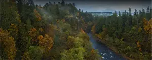 Ravine Prints: Enumclaw rural scene, Washington State, USA