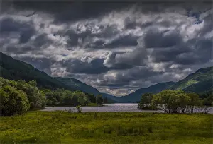 Loch Prints: Evening glow of dusk, Central highlands of Scotland
