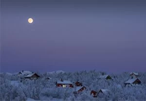 Images Dated 10th February 2017: Evening light at Bjorkliden, Lapland, Sweden