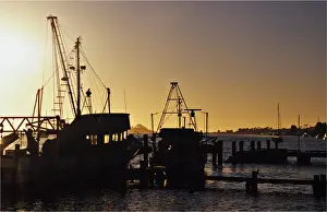 Fishing boats at Dawn, Batemans bay, New South Wales, Australia