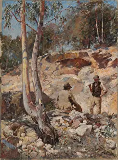 Painting Prints: Fossickers, 1893. Artist: Withers, Walter Herbert (1854-1914)