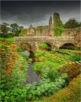 Abbey Prints: Fountains Abbey, Yorkshire, England
