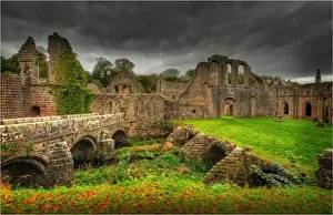 Abbey Prints: Fountains Abbey, Yorkshire, England