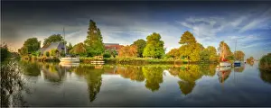 Flowing Water Prints: Frome River, Wareham, Dorset, England