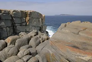 Human Body Prints: The Gap, rocky coastline, Flinders Peninsula near Albany, Western Australia, Australia
