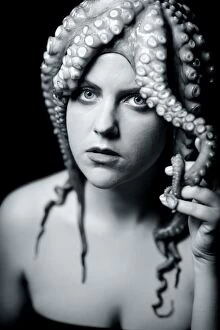 Daniel Osterkamp Collection: Girl with octopus / medusa on her head