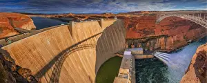Colorado River Prints: Glen Canyon dam, Arizona, United States of America