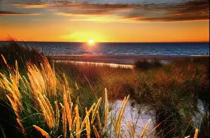 Photo Art Prints: Glowing sunset