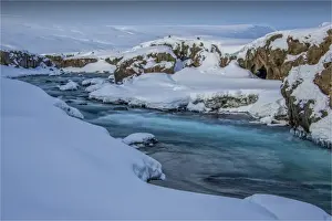 Myvatn Prints: Godafoss in winter