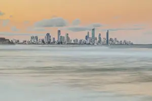 Gold Coast skyline at sunset