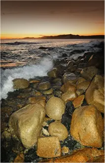 Grassy Harbour and beach on the South Eastern coastline of King Island, Bass Strait, Tasmania