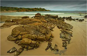 Grassy Harbour and beach on the South Eastern coastline of King Island, Bass Strait, Tasmania