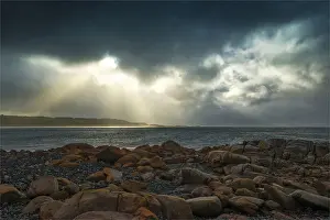 Grassy Harbour and beach on the South Eastern coastline of King Island, Bass Strait, Tasmania