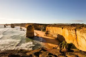Great Ocean Road scenic view at sunset