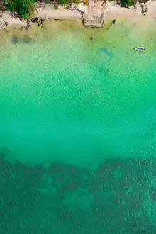 Elevated View Prints: Green Water