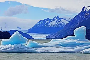 John W Banagan Prints: Grey Glacier, Torres Del Paine National Park