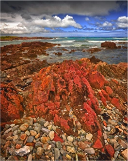 Half Moon bay on the Western coastline of King Island, Bass Strait, Tasmania Half Moon bay on the Western coastline of King Island, Bass Strait, Tasmania