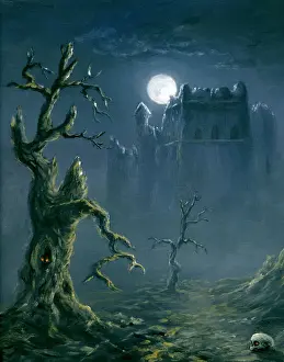 Gothic Style Prints: Halloween night