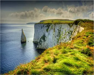 Images Dated 5th September 2012: Handfast Point, on the World Heritage Jurassic coastline of Dorset, south west England