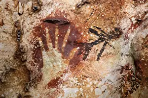 Hands Rock Art Painting