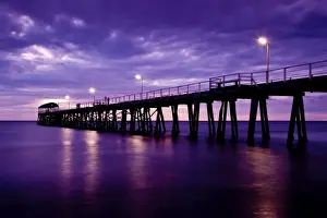 Henley beach jetty at dusk